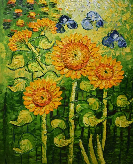 油絵 花びらたち 抽象画 （成川美術館｜2013年のアートコラム）