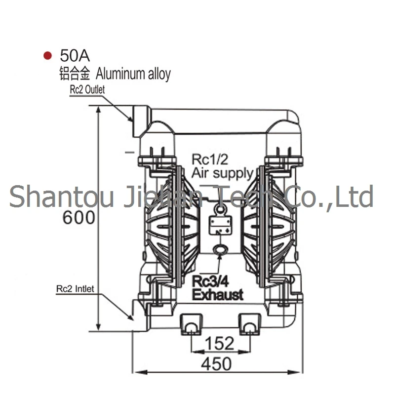 BML-50A Алюминий все золото портативный воздушный компрессор, насос/Эрлифт