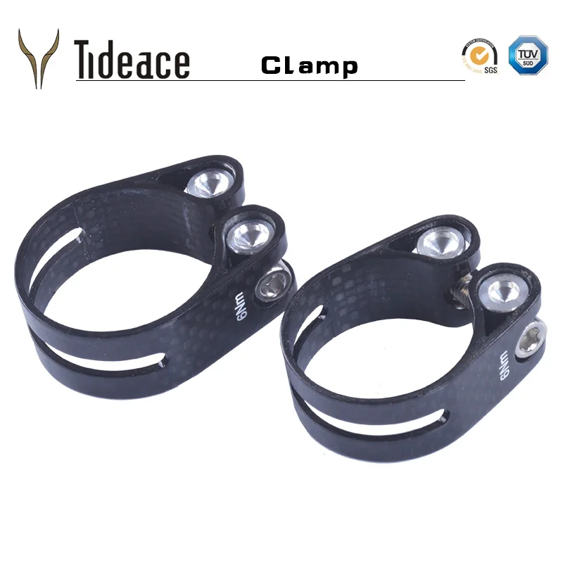 Reverse Long Life Seat Post Clamp With Quick Release 34.9 Mm Purple