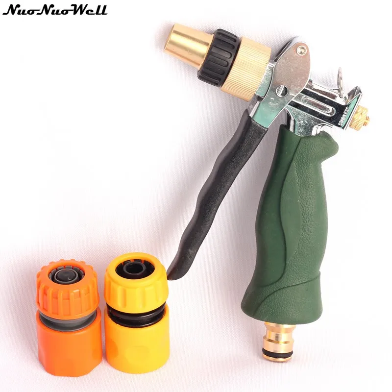 Copper Nozzle Znalloy Water Gun+2pcs Quick Connector Watertight