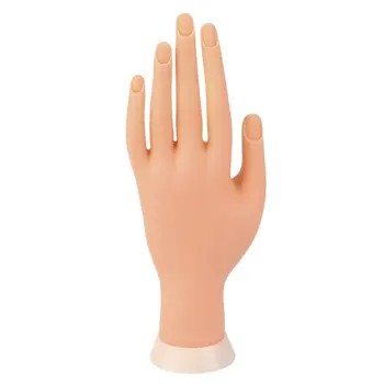 

1pc False Nails Stickers Flexible Soft Plastic Hand Model Nail Art Practice Tool for Beginner Practice HandModel Good Quality