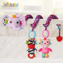 NEW Jollybaby Soft Plush Spiral Baby Games Stroller Car Seat Ornament Crib Hanging Decor Toys for Children Play Mat Accessories