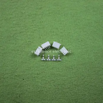 

100sets/Lot 4 Pin Connector Leads Header 2.54mm XH-4P Kit Housing Pin header Terminal
