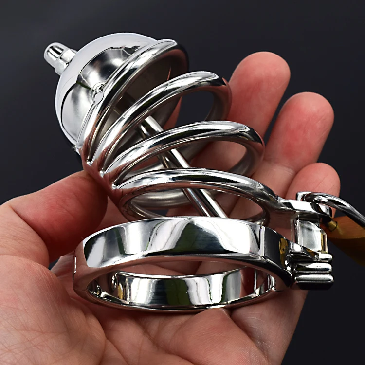 Stainless Steel Chastity Device Metal Cock Cage With Penis Plug Urethral Sound Male Chastity Belt Sex