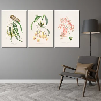 

Watercolor Green Plants Leaves Canvas Paintings Nordic Office Wall Art Poster Picture for Living Room Vintage Home Decor Artwork