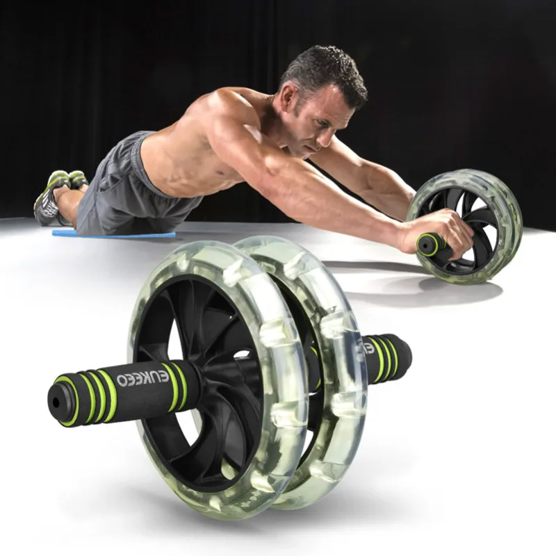Enkeeo AB Roller with Easy Grip Handles Exercise Dual