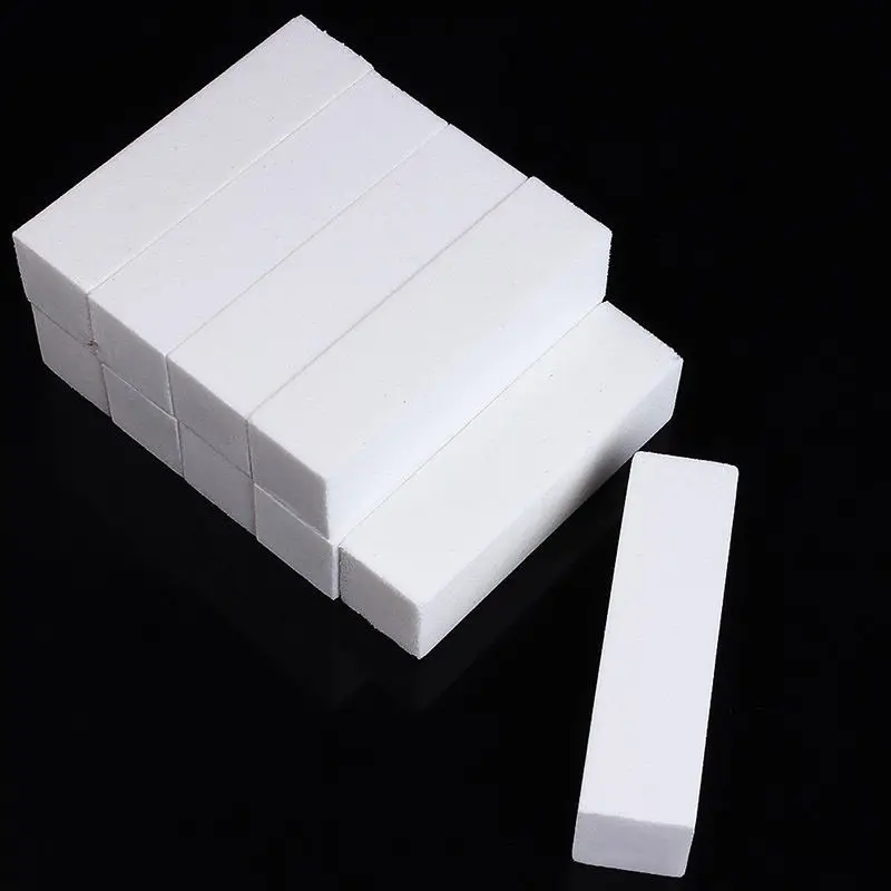 10pcs New White Buffer Buffing Block Sanding Files Nail Art Tips