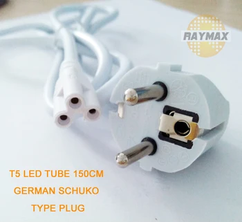 

1PCS/LOT T5 1.5M POWER LINK WITH GERMAN SCHUKO TYPE PLUG 110V 220V T5 150CM POWER LINK 1PCS/LOT