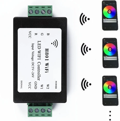 1xH801 светодиодные полосы света лампы Wi-Fi управление Лер телефон WLAN управление маршрутизатор практичный