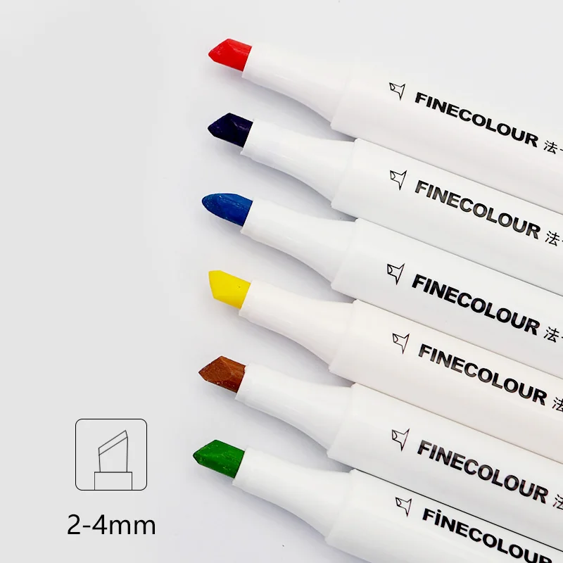 Finecolour 12/24/36Color Water-based color marker Dual Head Paint Sketch Markers Brush Pen Draw Art Supplies School Stationery