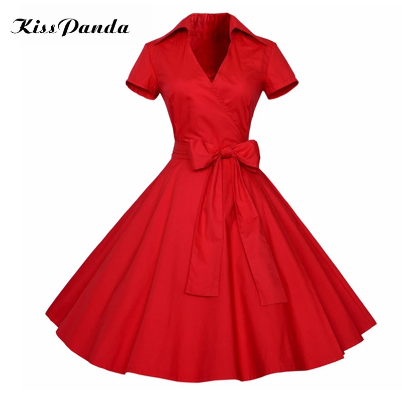 1950s 60s vintage dress plus size dot red floral print  (7)