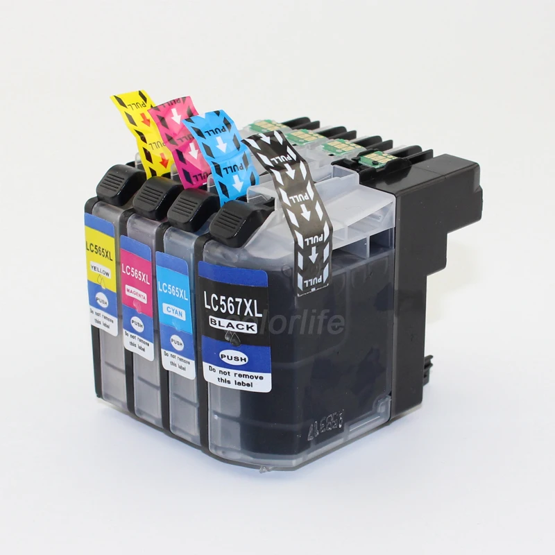 

XIMO LC565CMY LC567 BK Ink Cartridge For Brother MFC-J2510 MFC-J2310 with Preferential price