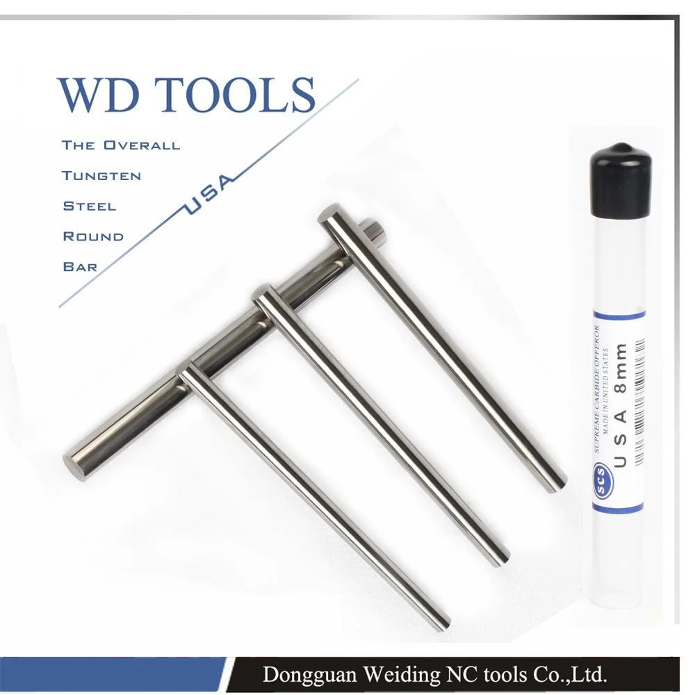 

6X100mm 2PCTungsten W Metal Rod High Hardness High Tensile Strength High Elongation High Wear Resistance