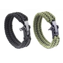 Кемпинговая веревка paracord походные Тактические выживания плетеное оборудование для кемпинга спасательный Зонт веревка плетеные браслеты парашютный шнур