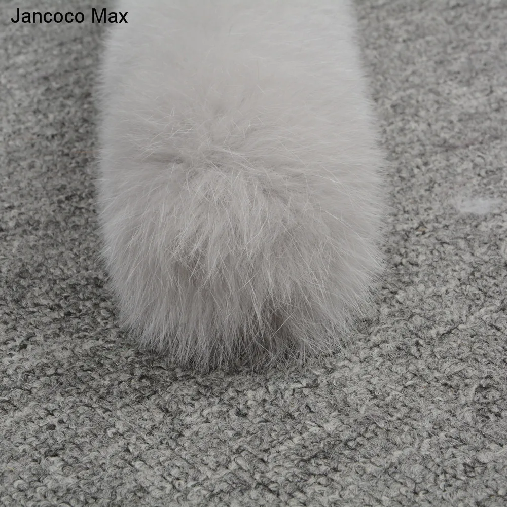 Jancoco Max натуральный Лисий мех шарф зимние теплые модные стильные шали для женщин Мягкий глушитель опт/розница S7196