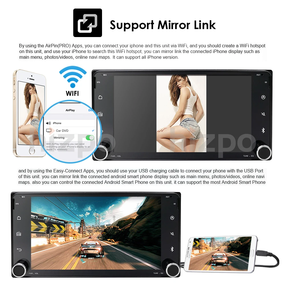 Cheap 7"2Din Octa-Core Android8.0 Car Stereo Radio for Toyota Hilux Corolla Camry Prado FJ HIACE Mirror Link WIFI 4G DVD Player+Camera 8