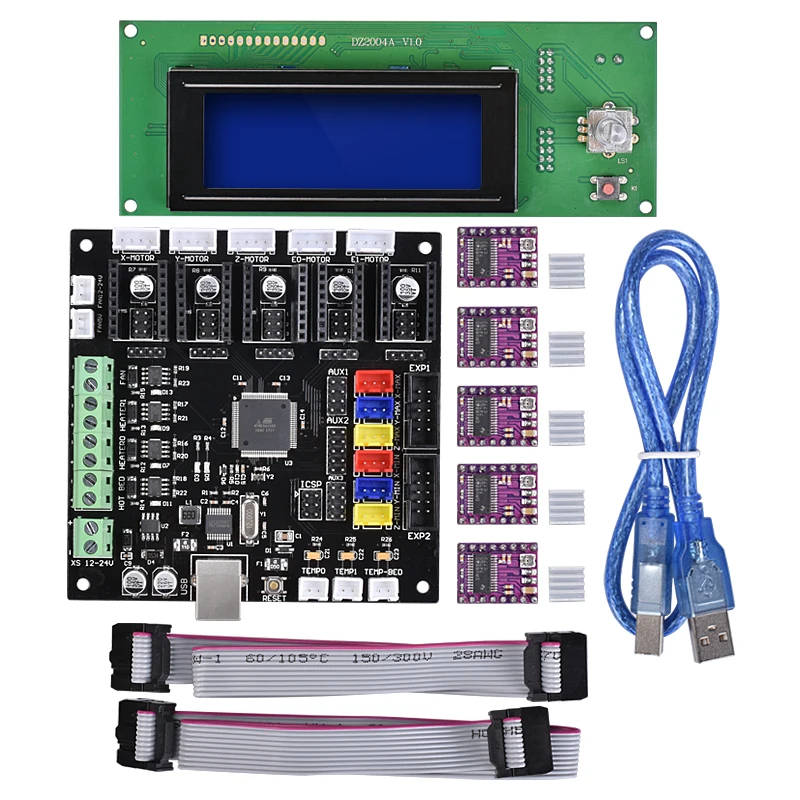

BIQU New LCD 3D Printer Reprap Smart Controller Reprap Ramps 1.4 2004 LCD Control Compatible with MKS GEN V1.4 control Board