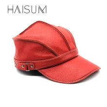 Haisum, ограниченное по времени предложение, для взрослых, пэчворк,, горячая Распродажа, стильная и натуральная кожа, кепка, бейсболка, Регулируемые головные уборы Cs75