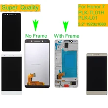 ORIGINAL LCD For HUAWEI Honor 7 LCD Display Touch Screen Digitizer with Frame PLK-TL01H PLK-L01 PLK-UL00 PLK-AL10 LCD Assembly original 15 inches ltm150xs l01 lcd screen warranty for 1 year