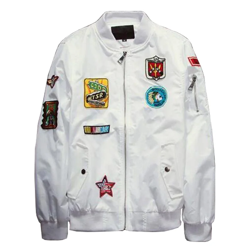 Buy Fashion Mens Bomber Jacket Air Force Pilot Jacket