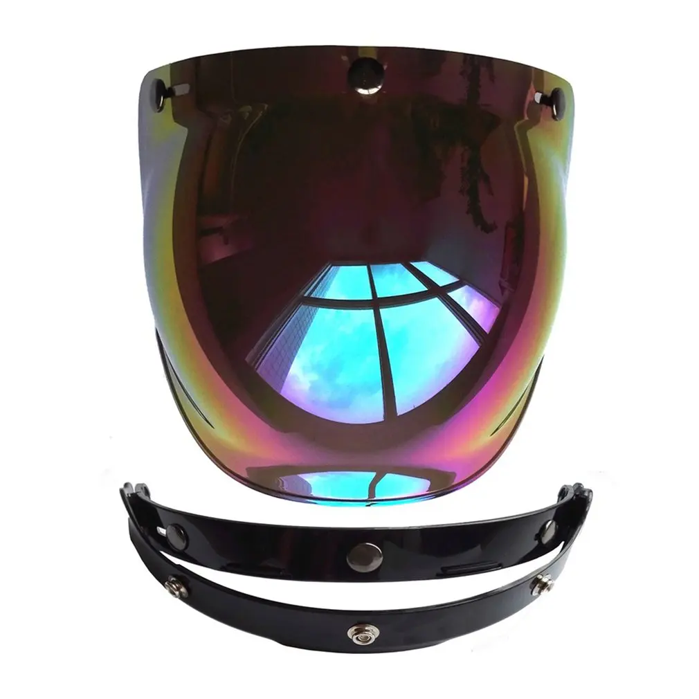 Motorcycle Windshield Helmet Jet Helmet For Harley Style Helmet Bubble Visor-in Helmets from