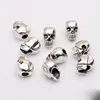 10pcs/lot Tibetan Silver Large Hole Jewelry Skull Beads 13x10x8mm Decoration Charm Spacer Beads For Bracelets Necklace Making ► Photo 3/3