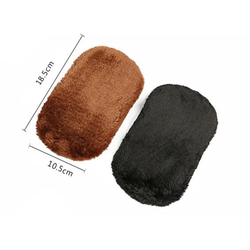  2 Pcslot Soft Shoe Brushes Plush Gloves For Cleaning Wipe Shoes Handbag Leather Furniture Household Shoes Care Cleaner Brush (2)