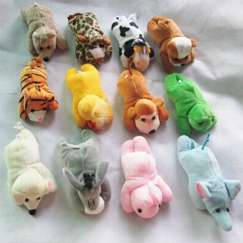 8PCS Cartoon Fridge Plush Toys Gift Doll Refrigerator Stick