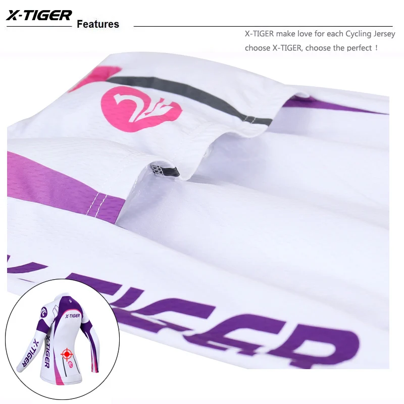 Женская велосипедная Джерси X Tiger Pro осенняя одежда для горного велосипеда с