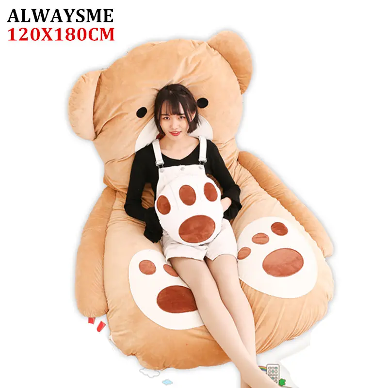 

ALWAYSME 120x180CM Animal One Piece Design Lazy Animal Sofa Bed Cover Tatami Mats Without Filler Cotton Inside