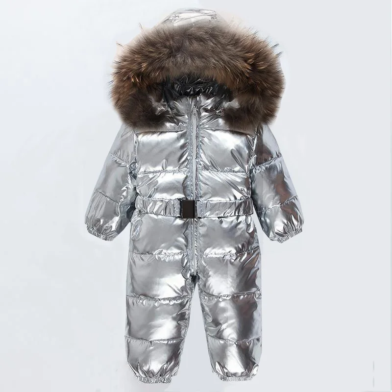 2018 Baby Jumpsuits Boys Girls Winter Overalls Rompers Duck Down Jacket Jumpsuit Natural Fur Children Outerwear Kids Snowsuit 2018 Baby Jumpsuits Boys Girls Winter Overalls Rompers Duck Down Jacket Jumpsuit Natural Fur Children Outerwear Kids Snowsuit
