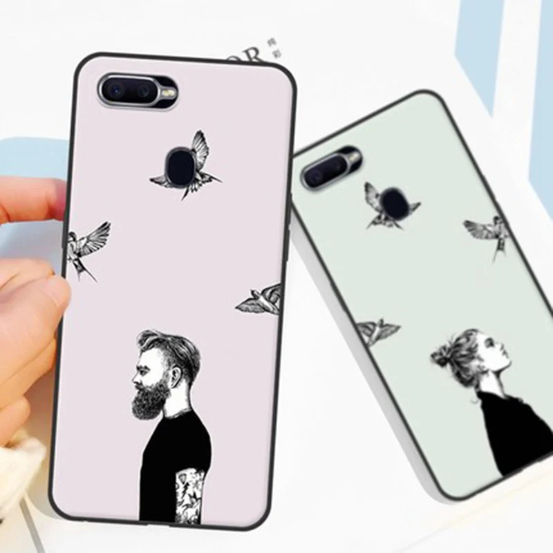 Чехол для OPPO F9 Модный мягкий чехол с милым мультяшным рисунком F 9 защитный чехлы