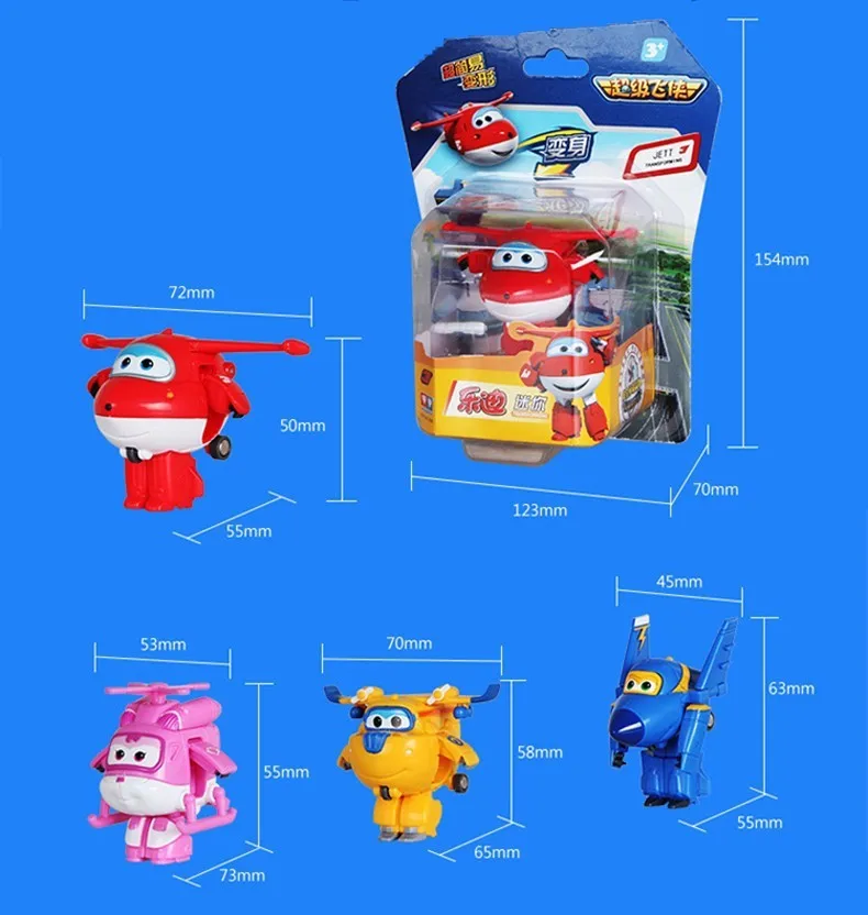 Super Wings Mini Airplane ABS Robot toys Action Figures Super Wing Transformation Jet Animation Children Kids Gift Brinquedos