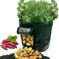 Новый Картофель кашпо, мешки для выращивания картофель Открытый Вертикальный Сад висит открытым Стиль овощей посадки Расти Мешок PGG7336