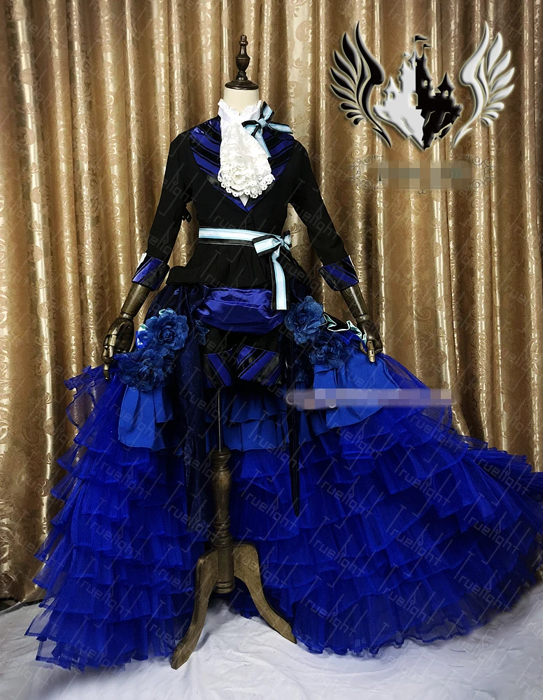 Ciel Black Butler Аниме Косплей Ciel Phantomhive Косплей Костюм ciel синий павлин иллюстрация версия hwlloween костюмы подарок