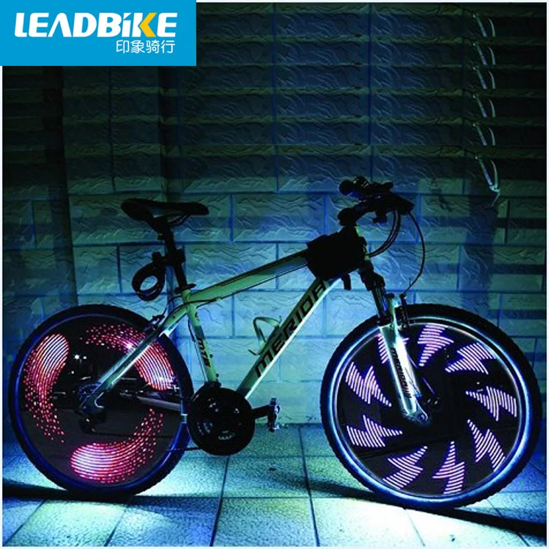 Leadbike Велосипедное колесо светильник двойной Дисплей 21 флеш шаблоны с 32 RGB