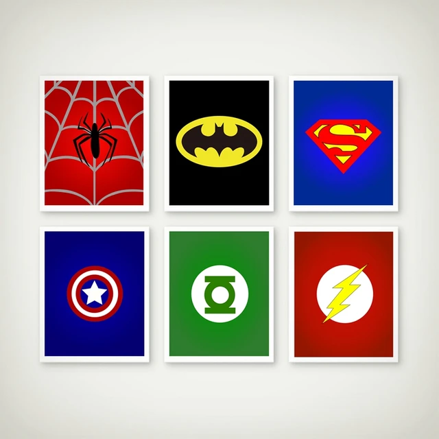 The Avengers Superhero Canvas Painting Poster Boys Room