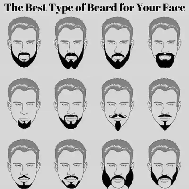 Round Men S Mustache Beard Brush Barber Salon Hair Sweep Brush