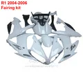 Полный часть Обтекатели для Yamaha YZF R1 2004 2005 2006 Обтекатель kit (черный, серебристый цвет) Бесплатная доставка инъекций XL03