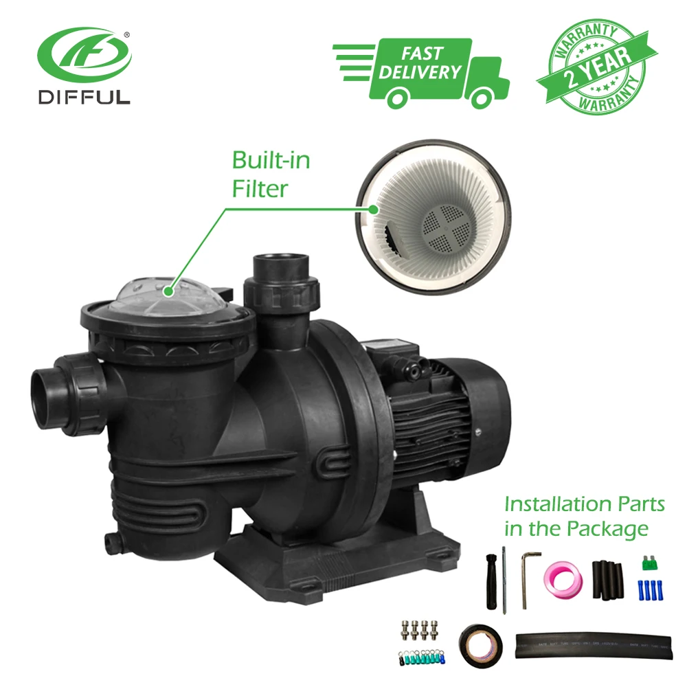 Солнечный бассейн насос DC плавательный от Gird 48V 500W 14m 12000 L/H MPPT контроллер DLP15 14
