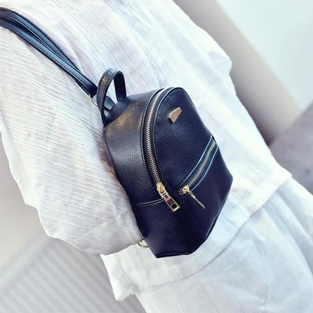 Практичный портативный женский кожаный мини-рюкзак для путешествий, Женский студенческий рюкзак на молнии, школьная сумка, горячая Распродажа
