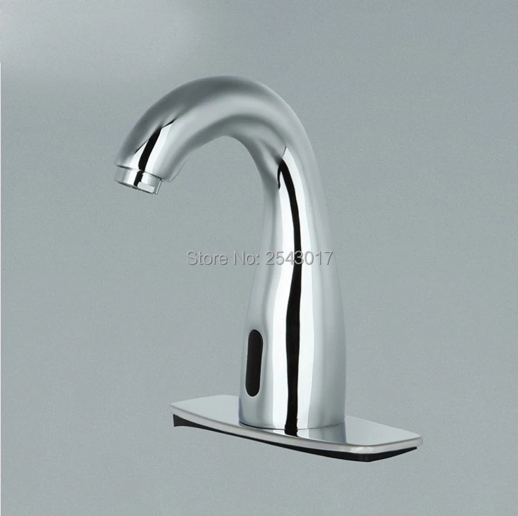 Chrome Polished Hands Touchless Automatic Sensor Faucet Electric