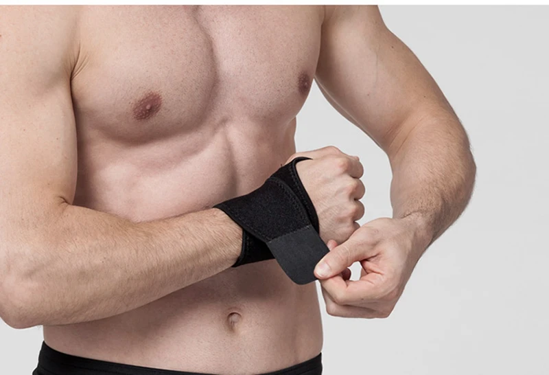 Professional elastic sports safety carpal tunnel tennis wrist bandage brace support free shipping (1)