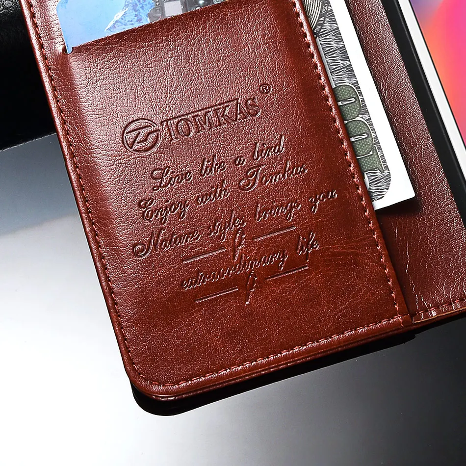 TOMKAS Flip Case for Xiaomi Redmi 6A 6 360 Protective Wallet Cover Luxury Leather + Silicon Case for Xiaomi Redmi 6 6A (17)
