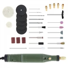 100-240 в 18 Вт бесступенчатая электрическая мини-шлифовальная машина с 34 аксессуарами и 5,5 мм цангой для полировки/сверления/гравировки