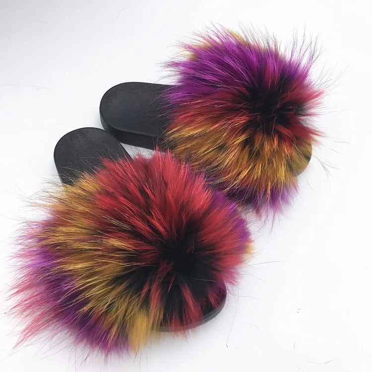 Full fur slides Clearance