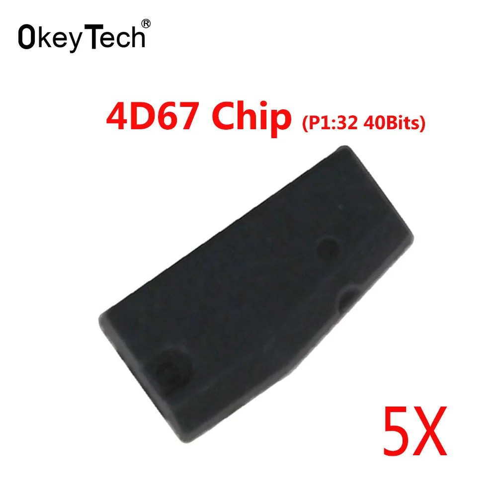 

OkeyTech 5pcs/lot 4D67 Chip Auto Car For Toyota Transponder ID:4D(67) Chip P1:32 40 Bit for Toyota Camry Corolla Cocolockey Rav4