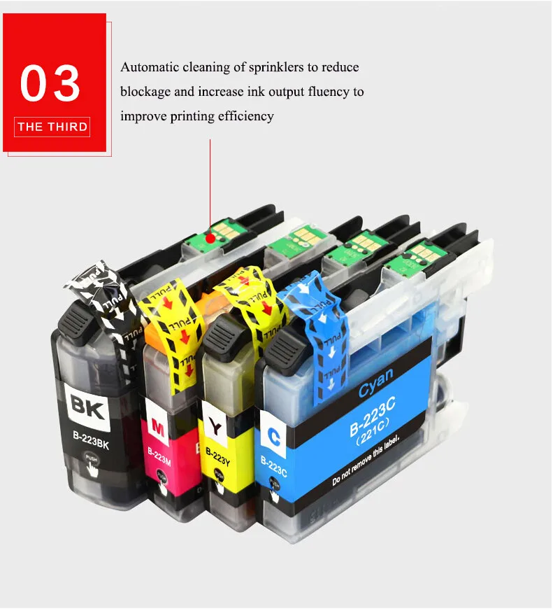 befon LC223 Ink Cartridges Compatible for Brother DCP-J4120DW DCP-J562DW MFC-J5320DW J880DW J5620DW J5625DW J680DW J4625DW replacement ink cartridges for brother printers