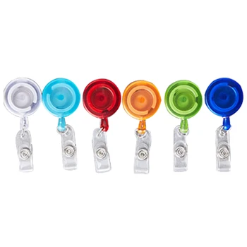 

Affordable 6 Pieces Retractable Belt Clips Retractable ID Holders