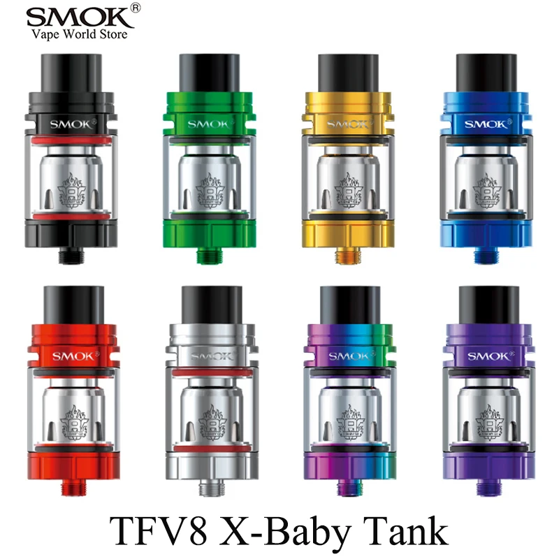 SMOK TFV8 X BABY электронная сигарета Vape Sub Ohm Tank VS Melo 3 TFV12 герметичный дизайн атомайзера